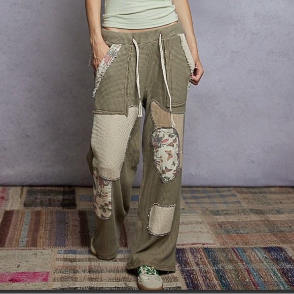 POL Pants - 96❤️ POL roomy thermal patch pants